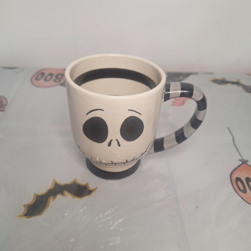 Disney Black and White Mug with Stitch Design